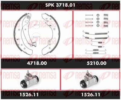 Brake Kit, drum brake REMSA SPK 3718.01