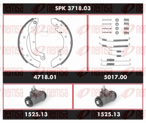 REMSA SPK 3718.03 Brake Kit, drum brake