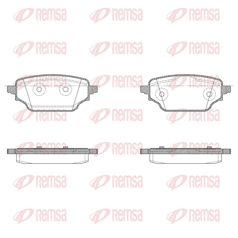 REMSA X2004.00 Brake Pad Set, disc brake