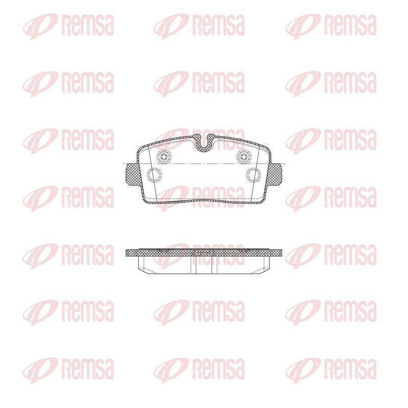 REMSA X2005.00 Brake Pad Set, disc brake