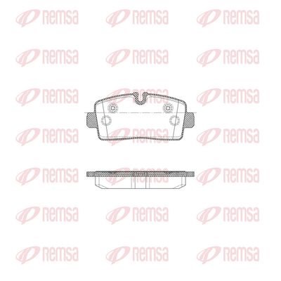 Brake Pad Set, disc brake REMSA X2005.00