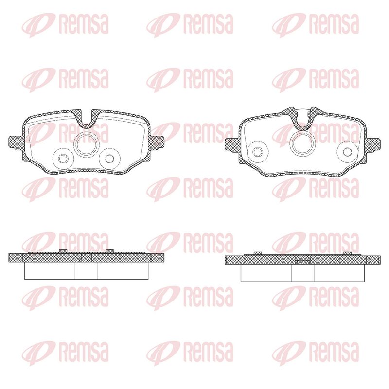 REMSA X2013.00 Brake Pad Set, disc brake