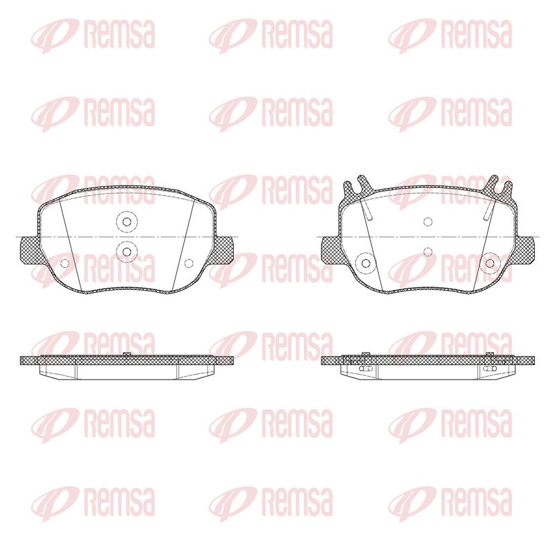 REMSA X2020.00 Brake Pad Set, disc brake