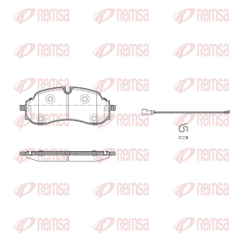 REMSA X2024.01 Brake Pad Set, disc brake
