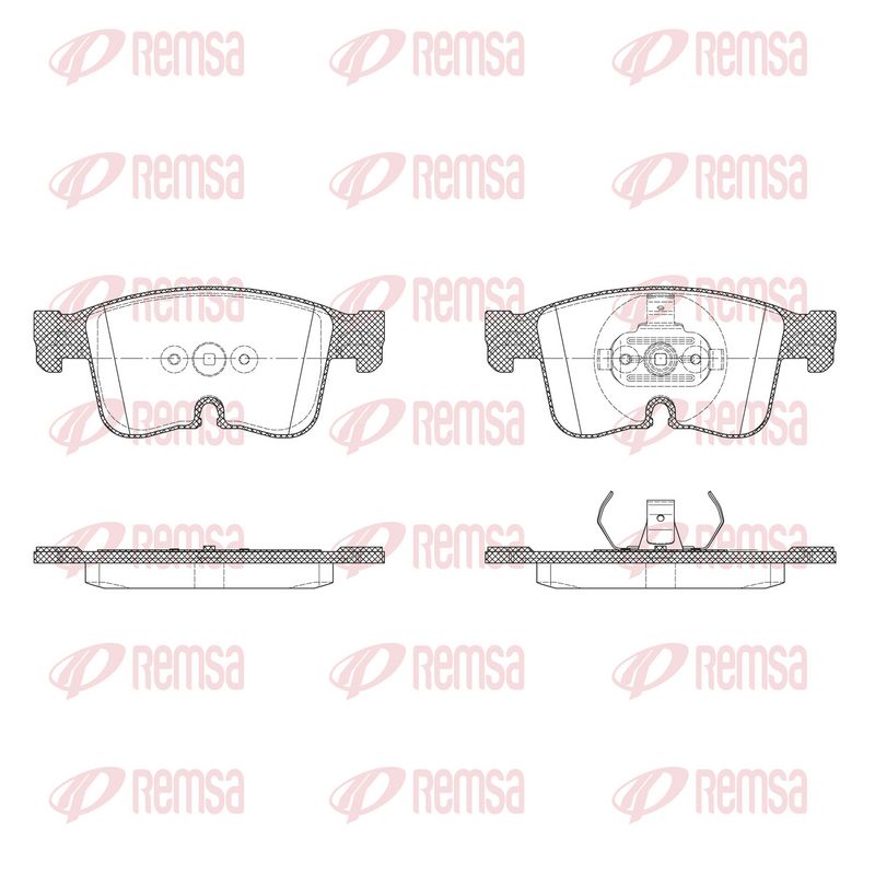 REMSA X2026.00 Brake Pad Set, disc brake