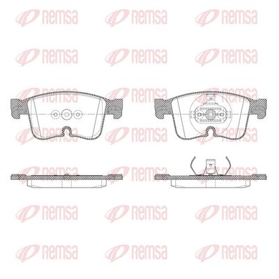 Brake Pad Set, disc brake REMSA X2026.00