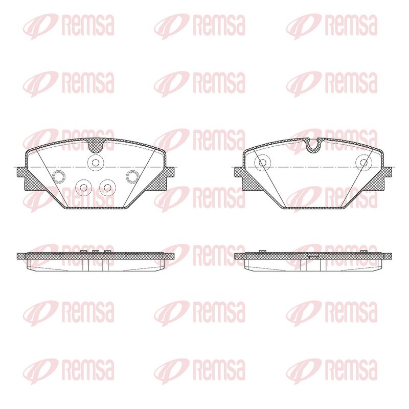 REMSA X2028.00 Brake Pad Set, disc brake