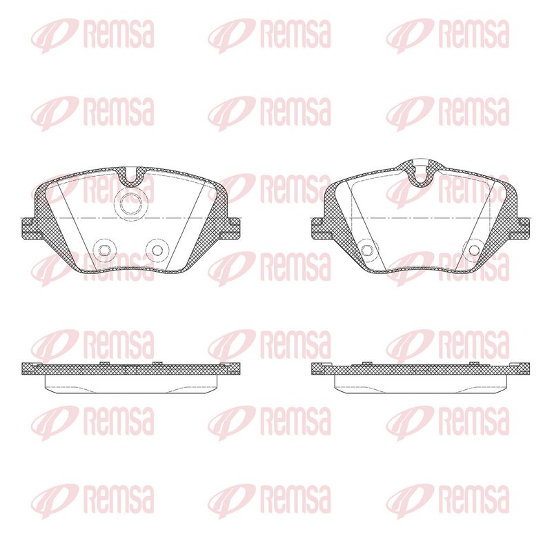 REMSA X2031.00 Brake Pad Set, disc brake