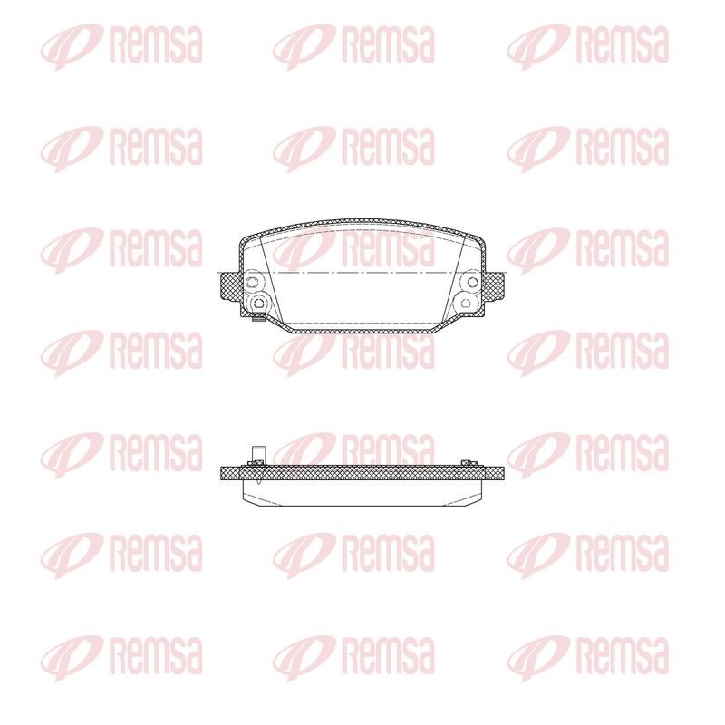 REMSA X2034.04 Brake Pad Set, disc brake