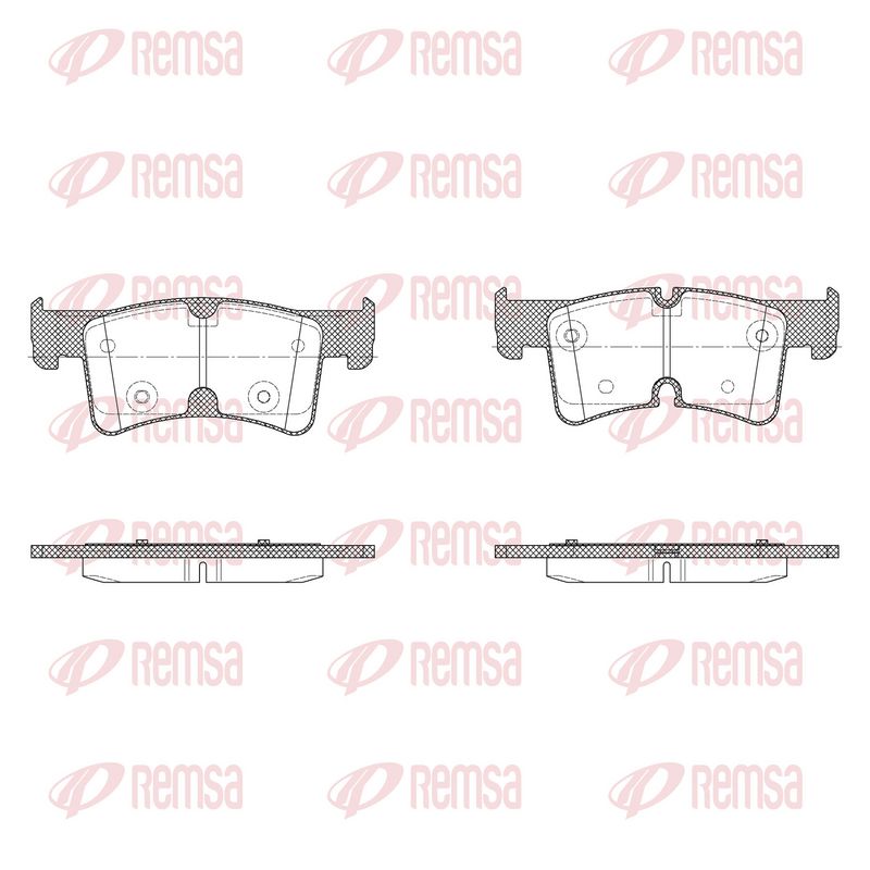 REMSA X2036.00 Brake Pad Set, disc brake