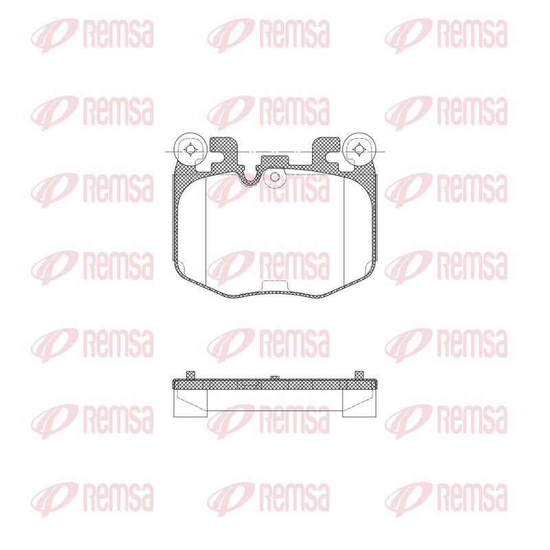 REMSA X2040.00 Brake Pad Set, disc brake