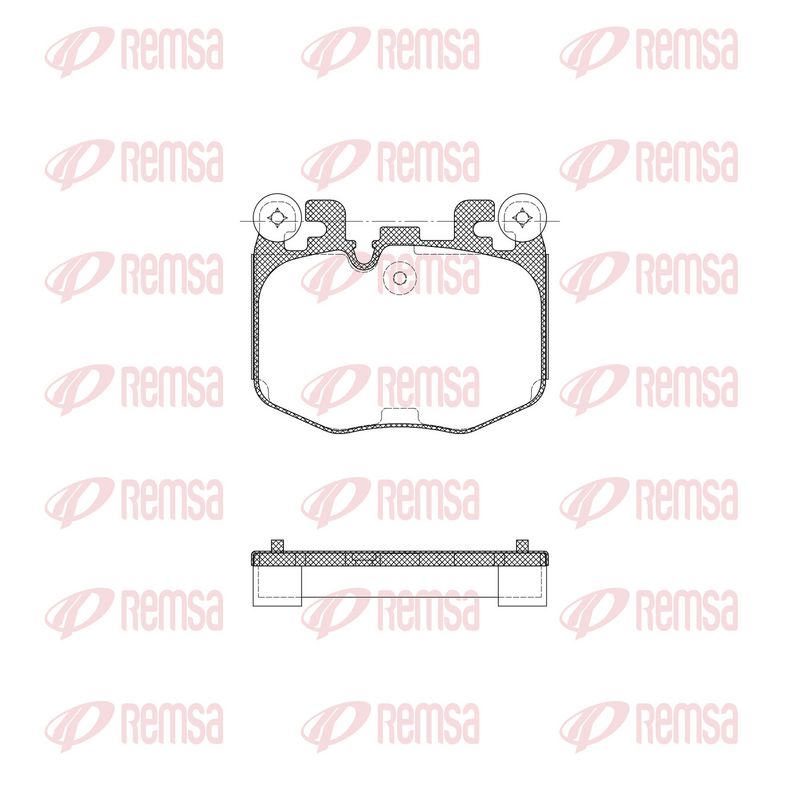 REMSA X2040.10 Brake Pad Set, disc brake