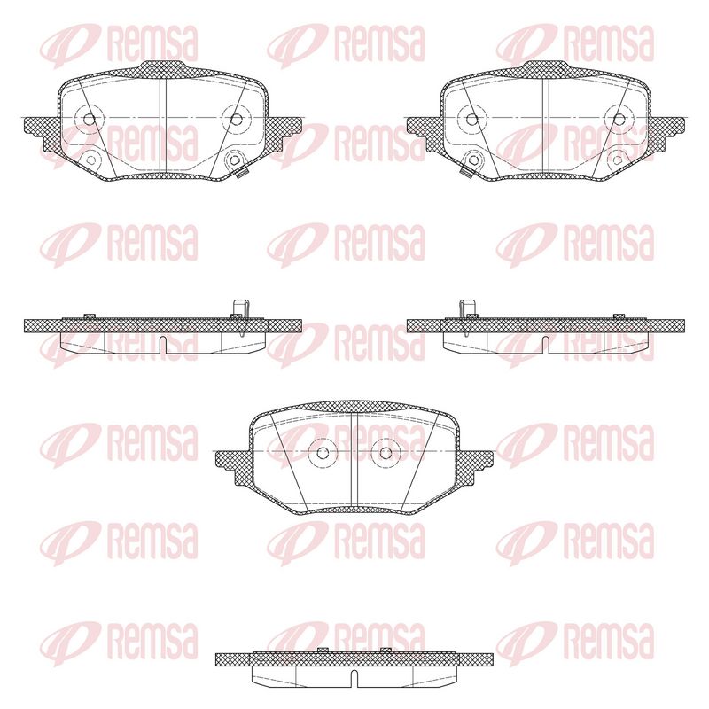 REMSA X2045.02 Brake Pad Set, disc brake