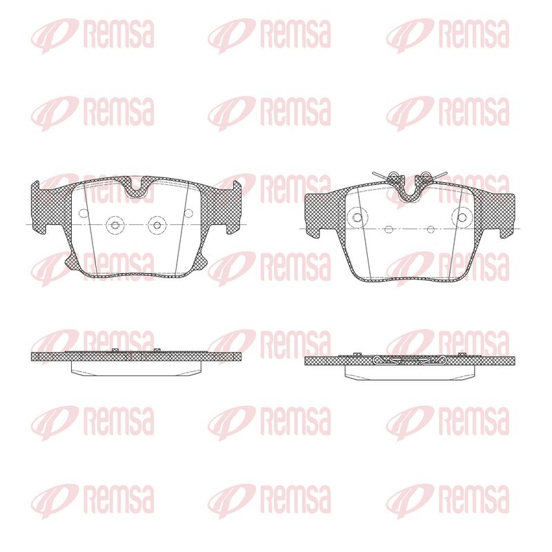 REMSA X2047.00 Brake Pad Set, disc brake