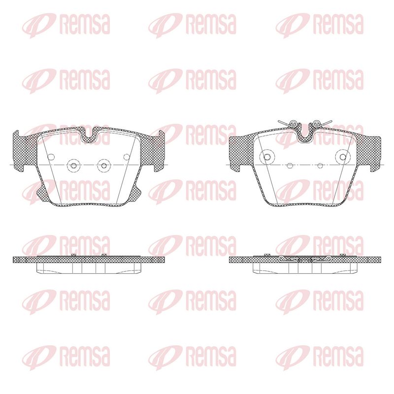 REMSA X2049.00 Brake Pad Set, disc brake