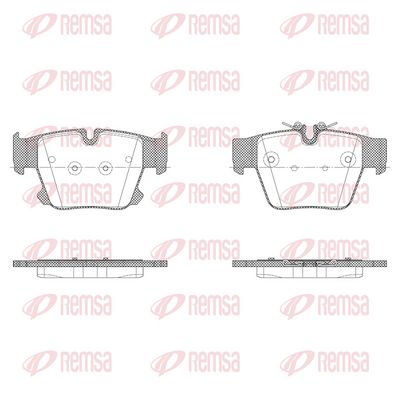 Brake Pad Set, disc brake REMSA X2049.00