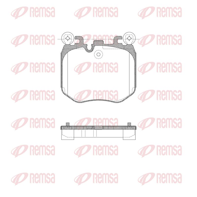 REMSA X2050.00 Brake Pad Set, disc brake