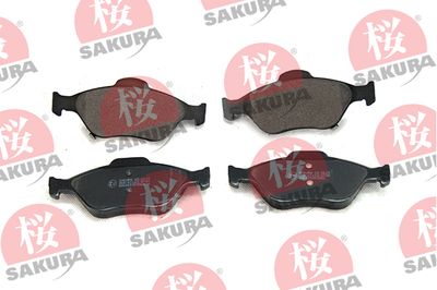 Brake Pad Set, disc brake SAKURA 600-20-3961