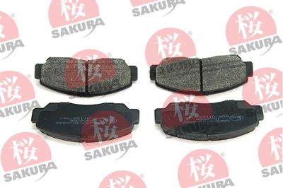 Brake Pad Set, disc brake SAKURA 600-40-6682