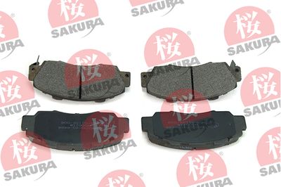 Brake Pad Set, disc brake SAKURA 600-40-6686