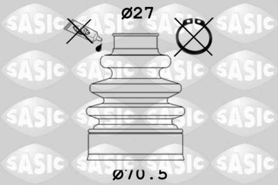 Bellow Kit, drive shaft SASIC 1009357