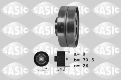 Deflection/Guide Pulley, V-ribbed belt SASIC 1620071