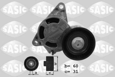 Belt Tensioner, V-ribbed belt SASIC 1624017