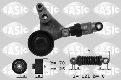 Belt Tensioner, V-ribbed belt SASIC 1624022