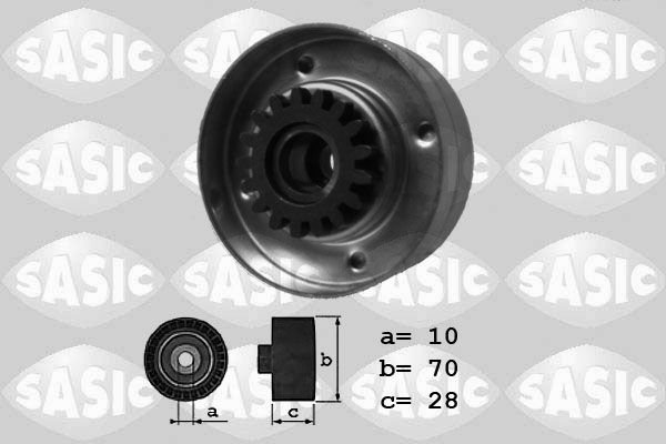 SASIC 1624023 Deflection/Guide Pulley, V-ribbed belt