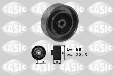 Deflection/Guide Pulley, V-ribbed belt SASIC 1624025