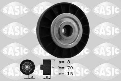 Deflection/Guide Pulley, V-ribbed belt SASIC 1624028