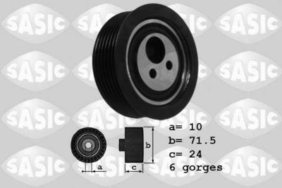 Belt Tensioner, V-ribbed belt SASIC 1624036