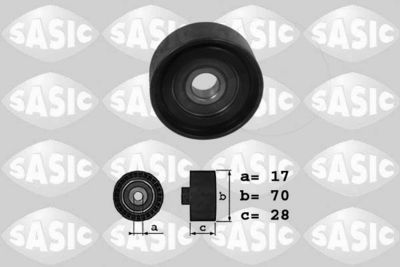Deflection/Guide Pulley, V-ribbed belt SASIC 1626018