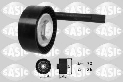 Belt Tensioner, V-ribbed belt SASIC 1626061