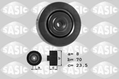 Deflection/Guide Pulley, V-ribbed belt SASIC 1626068