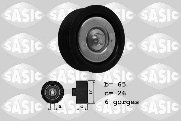 SASIC 1626080 Deflection/Guide Pulley, V-ribbed belt