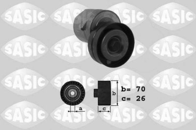 Belt Tensioner, V-ribbed belt SASIC 1626090