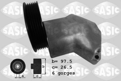 Belt Tensioner, V-ribbed belt SASIC 1626094