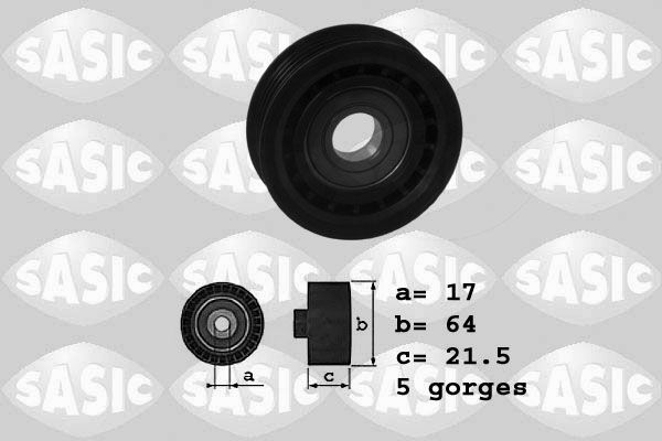 SASIC 1626133 Deflection/Guide Pulley, V-ribbed belt