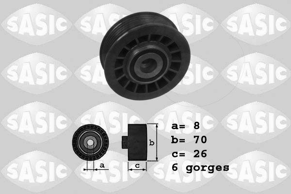 SASIC 1626143 Deflection/Guide Pulley, V-ribbed belt