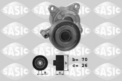 Belt Tensioner, V-ribbed belt SASIC 1626157