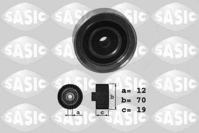 Deflection/Guide Pulley, V-ribbed belt SASIC 1626164