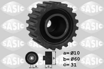 Deflection Pulley/Guide Pulley, timing belt SASIC 1704018