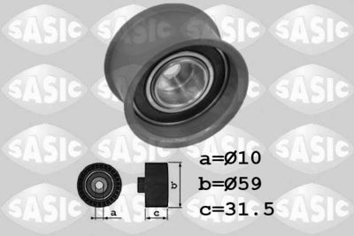 Deflection Pulley/Guide Pulley, timing belt SASIC 1706083