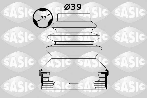 SASIC 1900002 Bellow Kit, drive shaft