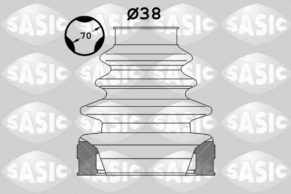 SASIC 1900012 Bellow Kit, drive shaft