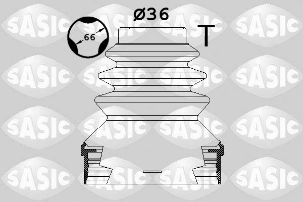 SASIC 1900036 Bellow Kit, drive shaft