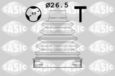 Bellow Kit, drive shaft SASIC 1904017