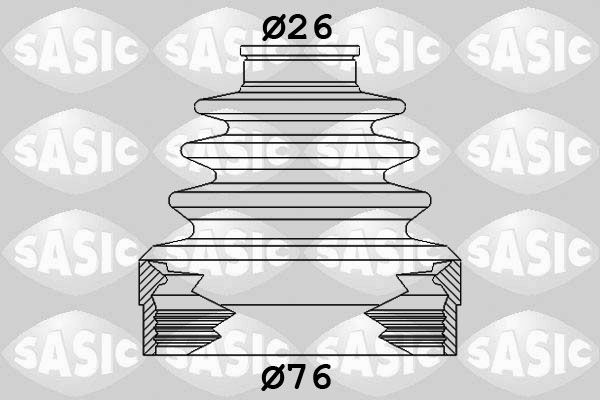 SASIC 1904019 Bellow Kit, drive shaft