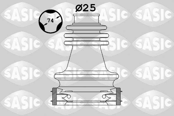 SASIC 1904048 Bellow Kit, drive shaft